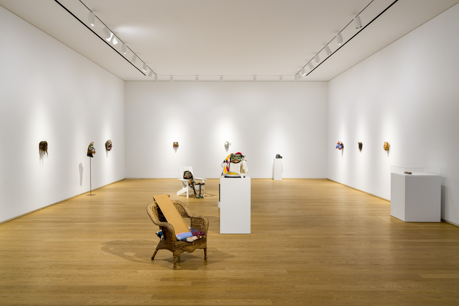 Beau Dick, Devoured by Consumerism, Installation view, Remai Modern, 2019. Photo: Blaine Campbell