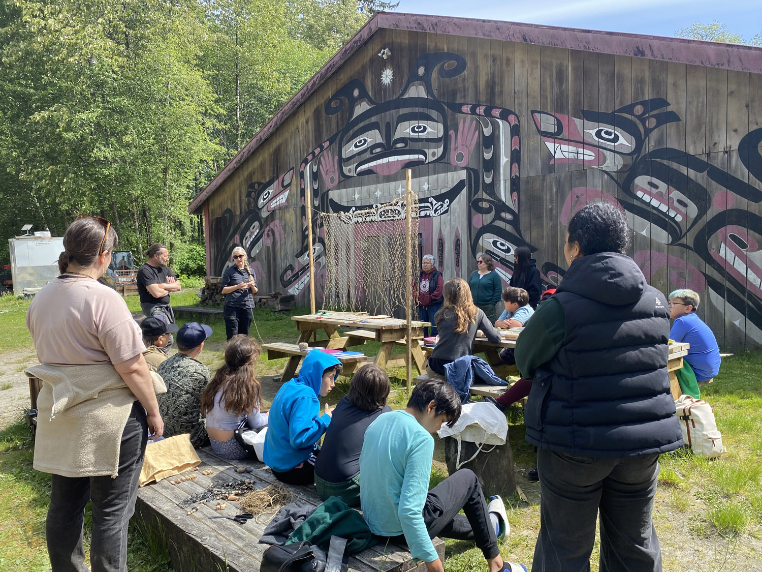 Exchanges between Kultivator and Marianne Nicolson with the Musga̱maḵw Dzawada̱ʼenux̱w First Nation—including this visit to Kingcome Inlet, BC—centre the rematriation of knowledge connected to stinging nettle and oolichan fishing.